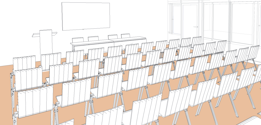 Salle Zeta style théâtre - Palexpo